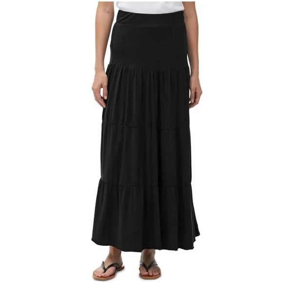 Michael Stars Dresses & Skirts - Michael Stars Tiered Maxi Skirt Black One Size